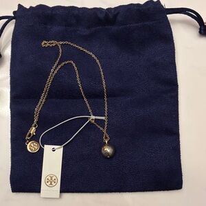 Tory Burch Pearl Chain Necklace